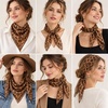 FAIRYGATE Seidenschal Damen Chiffon Elegante Seidentuch Haare Satintuch Halstuch Bandana Tuch Kopftücher Taschentuch Ansatz Scarf DA27(Da2706)