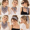 FAIRYGATE Seidenschal Damen Chiffon Elegante Seidentuch Haare Satintuch Halstuch Bandana Tuch Kopftücher Taschentuch Ansatz Scarf DA27(Da2707)