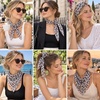 FAIRYGATE Seidenschal Damen Chiffon Elegante Seidentuch Haare Satintuch Halstuch Bandana Tuch Kopftücher Taschentuch Ansatz Scarf DA27(Da2707)