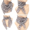 FAIRYGATE Seidenschal Damen Chiffon Elegante Seidentuch Haare Satintuch Halstuch Bandana Tuch Kopftücher Taschentuch Ansatz Scarf DA27(Da2707)