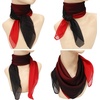 FAIRYGATE Seidenschal Damen Chiffon Elegante Seidentuch Haare Satintuch Halstuch Bandana Tuch Kopftücher Taschentuch Ansatz Scarf DA27(Da2715)