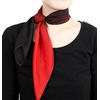 FAIRYGATE Seidenschal Damen Chiffon Elegante Seidentuch Haare Satintuch Halstuch Bandana Tuch Kopftücher Taschentuch Ansatz Scarf DA27(Da2715)