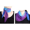 FAIRYGATE Seidenschal Damen Chiffon Elegante Seidentuch Haare Satintuch Halstuch Bandana Tuch Kopftücher Taschentuch Ansatz Scarf DA27(Da2717)