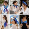 FAIRYGATE Seidenschal Damen Chiffon Elegante Seidentuch Haare Satintuch Halstuch Bandana Tuch Kopftücher Taschentuch Ansatz Scarf DA27(Da2717)