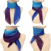 FAIRYGATE Seidenschal Damen Chiffon Elegante Seidentuch Haare Satintuch Halstuch Bandana Tuch Kopftücher Taschentuch Ansatz Scarf DA27(Da2717)