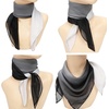 FAIRYGATE Seidenschal Damen Chiffon Elegante Seidentuch Haare Satintuch Halstuch Bandana Tuch Kopftücher Taschentuch Ansatz Scarf DA27(Da2718)