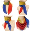 FAIRYGATE Seidenschal Damen Chiffon Elegante Seidentuch Haare Satintuch Halstuch Bandana Tuch Kopftücher Taschentuch Ansatz Scarf DA27(Da2719)