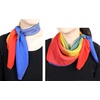 FAIRYGATE Seidenschal Damen Chiffon Elegante Seidentuch Haare Satintuch Halstuch Bandana Tuch Kopftücher Taschentuch Ansatz Scarf DA27(Da2719)