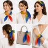FAIRYGATE Seidenschal Damen Chiffon Elegante Seidentuch Haare Satintuch Halstuch Bandana Tuch Kopftücher Taschentuch Ansatz Scarf DA27(Da2719)