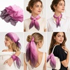 FAIRYGATE Seidenschal Damen Chiffon Elegante Seidentuch Haare Satintuch Halstuch Bandana Tuch Kopftücher Taschentuch Ansatz Scarf DA27(Da2720)