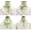 FAIRYGATE Seidenschal Damen Chiffon Elegante Seidentuch Haare Satintuch Halstuch Bandana Tuch Kopftücher Taschentuch Ansatz Scarf DA27(Fdwxa2605)