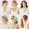 FAIRYGATE Seidenschal Damen Chiffon Elegante Seidentuch Haare Satintuch Halstuch Bandana Tuch Kopftücher Taschentuch Ansatz Scarf DA27(Fdwxa2605)