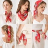 FAIRYGATE Seidenschal Damen Chiffon Elegante Seidentuch Haare Satintuch Halstuch Bandana Tuch Kopftücher Taschentuch Ansatz Scarf DA27(Fdwxa2615)