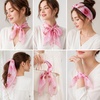 FAIRYGATE Seidenschal Damen Chiffon Elegante Seidentuch Haare Satintuch Halstuch Bandana Tuch Kopftücher Taschentuch Ansatz Scarf DA27(Fdwxa2808)