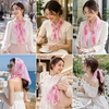 FAIRYGATE Seidenschal Damen Chiffon Elegante Seidentuch Haare Satintuch Halstuch Bandana Tuch Kopftücher Taschentuch Ansatz Scarf DA27(Fdwxa2808)