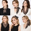 FAIRYGATE Seidenschal Damen Chiffon Elegante Seidentuch Haare Satintuch Halstuch Bandana Tuch Kopftücher Taschentuch Ansatz Scarf DA27(Fdwxa2812)