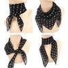 FAIRYGATE Seidenschal Damen Chiffon Elegante Seidentuch Haare Satintuch Halstuch Bandana Tuch Kopftücher Taschentuch Ansatz Scarf DA27(Fdwxa2815)