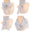 FAIRYGATE Seidenschal Damen Chiffon Elegante Seidentuch Haare Satintuch Halstuch Bandana Tuch Kopftücher Taschentuch Ansatz Scarf DA27(Fdwxa2822)