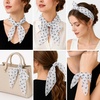 FAIRYGATE Seidenschal Damen Chiffon Elegante Seidentuch Haare Satintuch Halstuch Bandana Tuch Kopftücher Taschentuch Ansatz Scarf DA27(Fdwxa2822)