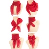 FAIRYGATE Seidenschal Damen Chiffon Elegante Seidentuch Haare Satintuch Halstuch Bandana Tuch Kopftücher Taschentuch Ansatz Scarf DA27(Fdwxa2909)