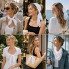 FAIRYGATE Seidenschal Damen Chiffon Elegante Seidentuch Haare Satintuch Halstuch Bandana Tuch Kopftücher Taschentuch Ansatz Scarf DA27(Fdwxa2911)