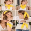 FAIRYGATE Seidenschal Damen Chiffon Elegante Seidentuch Haare Satintuch Halstuch Bandana Tuch Kopftücher Taschentuch Ansatz Scarf DA27(Fdwxa2912)