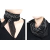 FAIRYGATE Seidenschal Damen Chiffon Elegante Seidentuch Haare Satintuch Halstuch Bandana Tuch Kopftücher Taschentuch Ansatz Scarf DA27(Fdwxa2922)