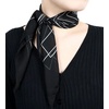 FAIRYGATE Seidenschal Damen Chiffon Elegante Seidentuch Haare Satintuch Halstuch Bandana Tuch Kopftücher Taschentuch Ansatz Scarf DA27(Fdwxa2922)