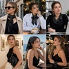 FAIRYGATE Seidenschal Damen Chiffon Elegante Seidentuch Haare Satintuch Halstuch Bandana Tuch Kopftücher Taschentuch Ansatz Scarf DA27(Fdwxa2922)