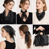 FAIRYGATE Seidenschal Damen Chiffon Elegante Seidentuch Haare Satintuch Halstuch Bandana Tuch Kopftücher Taschentuch Ansatz Scarf DA27(Fdwxa2922)