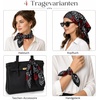 FAIRYGATE Seidentuch Damen Seidentuch Seide Leicht Seidenschal Bandana Halstuch Kopftuch Elegante Schal Tuch Geschenk für Frauen DA21(Da2109)