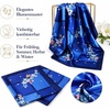 FAIRYGATE Seidentuch Damen Seidentuch Seide Leicht Seidenschal Bandana Halstuch Kopftuch Elegante Schal Tuch Geschenk für Frauen DA21(Da2114)