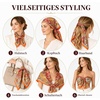 FAIRYGATE Seidentuch Damen Seidentuch Seide Leicht Seidenschal Bandana Halstuch Kopftuch Elegante Schal Tuch Geschenk für Frauen DA21(Da2122)