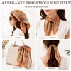FAIRYGATE Seidentuch Damen Seidentuch Seide Leicht Seidenschal Bandana Halstuch Kopftuch Elegante Schal Tuch Geschenk für Frauen DA21(Da2122)