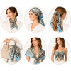 FAIRYGATE Seidentuch Damen Seidentuch Seide Leicht Seidenschal Bandana Halstuch Kopftuch Elegante Schal Tuch Geschenk für Frauen DA21(Da2124)