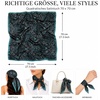FAIRYGATE Seidentuch Damen Seidentuch Seide Leicht Seidenschal Bandana Halstuch Kopftuch Elegante Schal Tuch Geschenk für Frauen DA21(Fdas29005)