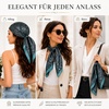 FAIRYGATE Seidentuch Damen Seidentuch Seide Leicht Seidenschal Bandana Halstuch Kopftuch Elegante Schal Tuch Geschenk für Frauen DA21(Fdas29005)