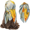 FAIRYGATE Seidentuch Damen Seidentuch Seide Leicht Seidenschal Bandana Halstuch Kopftuch Elegante Schal Tuch Geschenk für Frauen DA21(Fdas29010)