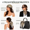 FAIRYGATE Seidentuch Damen Seidentuch Seide Leicht Seidenschal Bandana Halstuch Kopftuch Elegante Schal Tuch Geschenk für Frauen DA21(Fdgh94007)