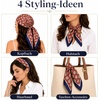 FAIRYGATE Seidentuch Damen Seidentuch Seide Leicht Seidenschal Bandana Halstuch Kopftuch Elegante Schal Tuch Geschenk für Frauen DA21(Fdgh94015)