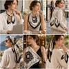 FAIRYGATE Seidentuch Damen Seidentuch Seide Leicht Seidenschal Bandana Halstuch Kopftuch Elegante Schal Tuch Geschenk für Frauen DA21(Fdgh96010)
