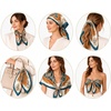 FAIRYGATE Seidentuch Damen Seidentuch Seide Leicht Seidenschal Bandana Halstuch Kopftuch Elegante Schal Tuch Geschenk für Frauen DA21(Fdgh96011)