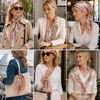 FAIRYGATE Seidentuch Damen Seidentuch Seide Leicht Seidenschal Bandana Halstuch Kopftuch Elegante Schal Tuch Geschenk für Frauen DA21(Fdgh96012)