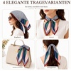 FAIRYGATE Seidentuch Damen Seidentuch Seide Leicht Seidenschal Bandana Halstuch Kopftuch Elegante Schal Tuch Geschenk für Frauen DA21(Fdhzl93023)
