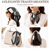 FAIRYGATE Seidentuch Damen Seidentuch Seide Leicht Seidenschal Bandana Halstuch Kopftuch Elegante Schal Tuch Geschenk für Frauen DA21(Fdhzl94023)