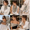 FAIRYGATE Seidentuch Damen Seidentuch Seide Leicht Seidenschal Bandana Halstuch Kopftuch Elegante Schal Tuch Geschenk für Frauen DA21(Fdhzl96019)