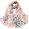 FAIRYGATE Chiffon Retro Schal Damen Leichtes Halstuch Seiden Chiffon Halstuch für Mädchen Frauen Halstuch Kopftuch(39006)