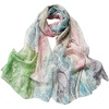 FAIRYGATE Chiffon Retro Schal Damen Leichtes Halstuch Seiden Chiffon Halstuch für Mädchen Frauen Halstuch Kopftuch(39007)