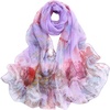 FAIRYGATE Chiffon Retro Schal Damen Leichtes Halstuch Seiden Chiffon Halstuch für Mädchen Frauen Halstuch Kopftuch(39012)
