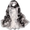 FAIRYGATE Chiffon Retro Schal Damen Leichtes Halstuch Seiden Chiffon Halstuch für Mädchen Frauen Halstuch Kopftuch(39018)